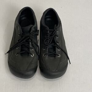 KEEN Womens 8.5 Black Shoes 53001 Toyah Leather Hiking Trail